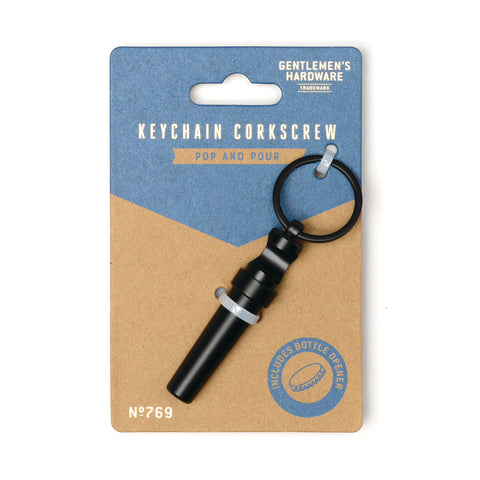 Gentlemen's Hardware - Keychain Corkscrew