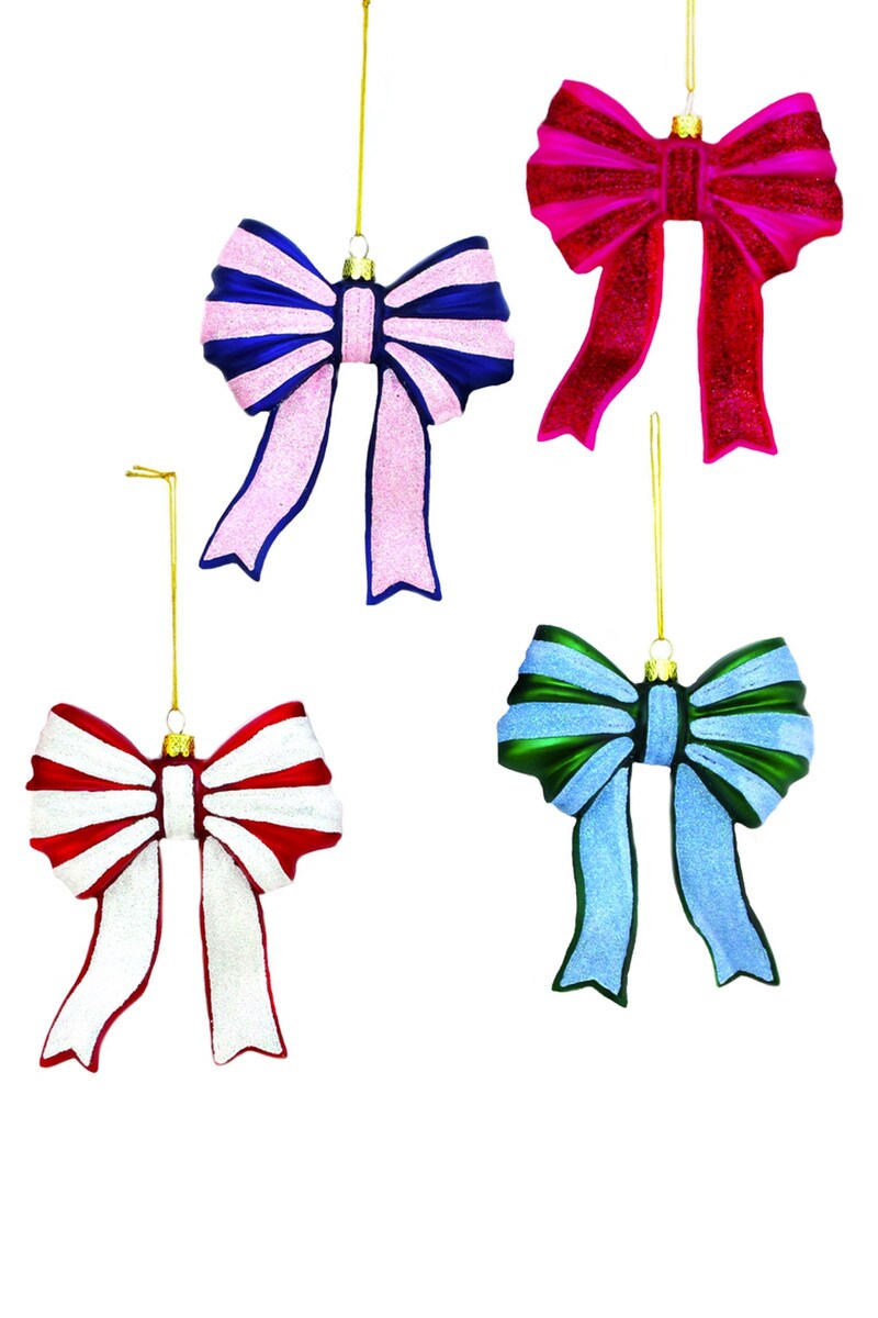 Cody Foster Glitter Bow Ornament