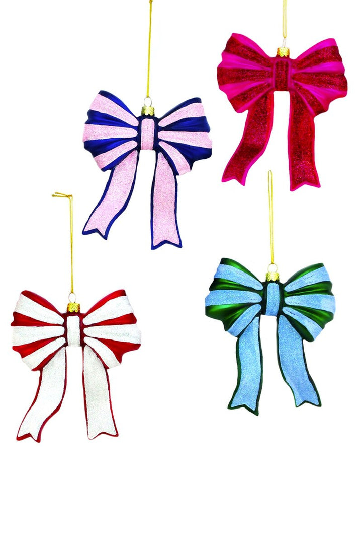 Cody Foster Glitter Bow Ornament