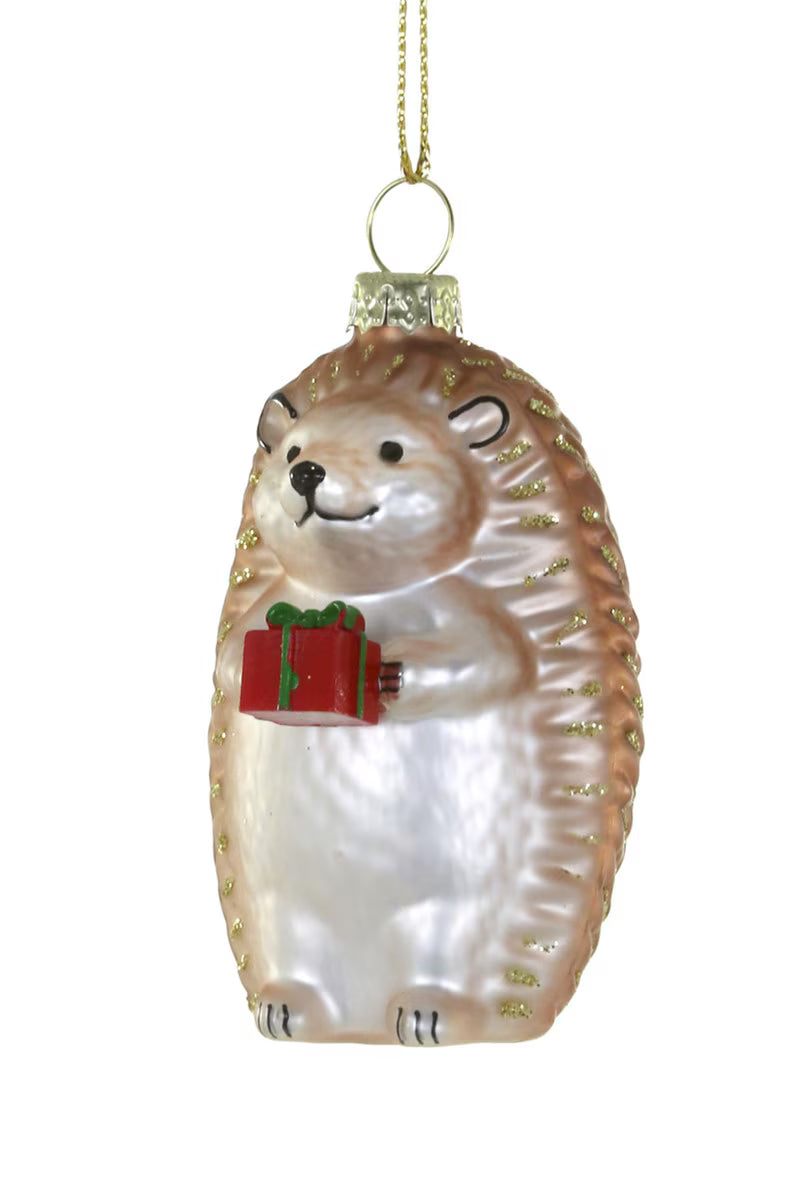 Cody Foster Festive Woodfield Hedgehog Ornament