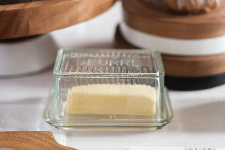 etúHome Bistro Glass Butter Dish