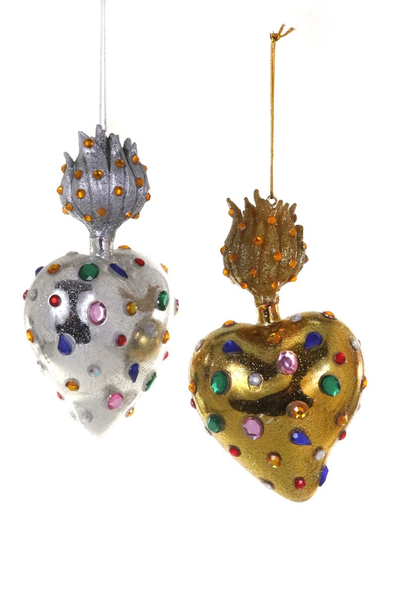 Cody Foster Jeweled Heart Ornament