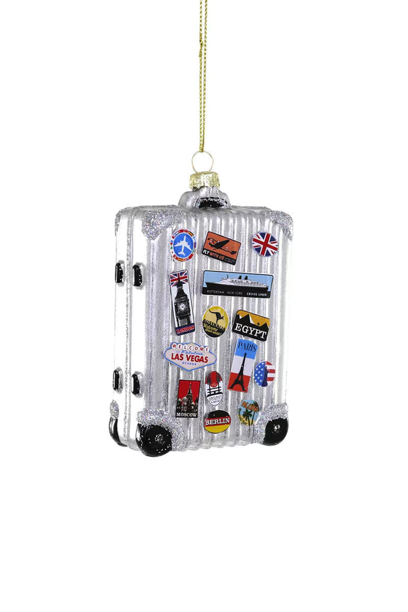 Cody Foster Jetsetter Suitcase Ornament
