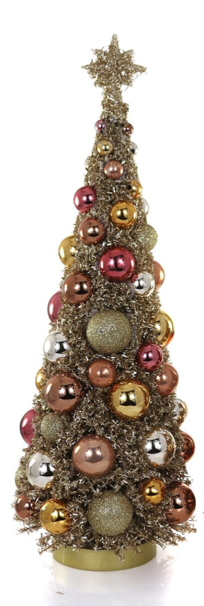 Cody Foster Midcentury Gold Glitter Tree