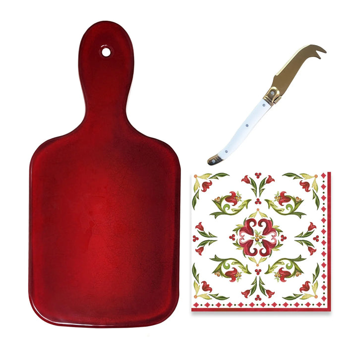 Le Cadeaux Garnet Mini Cheeseboard Gift Set