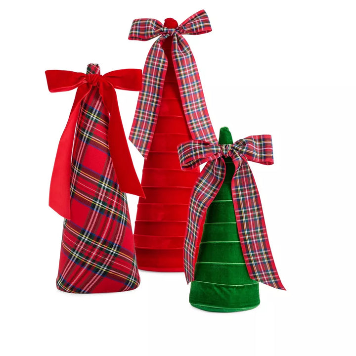 Shiraleah Plaid Decorative Felt Christmas Tree
