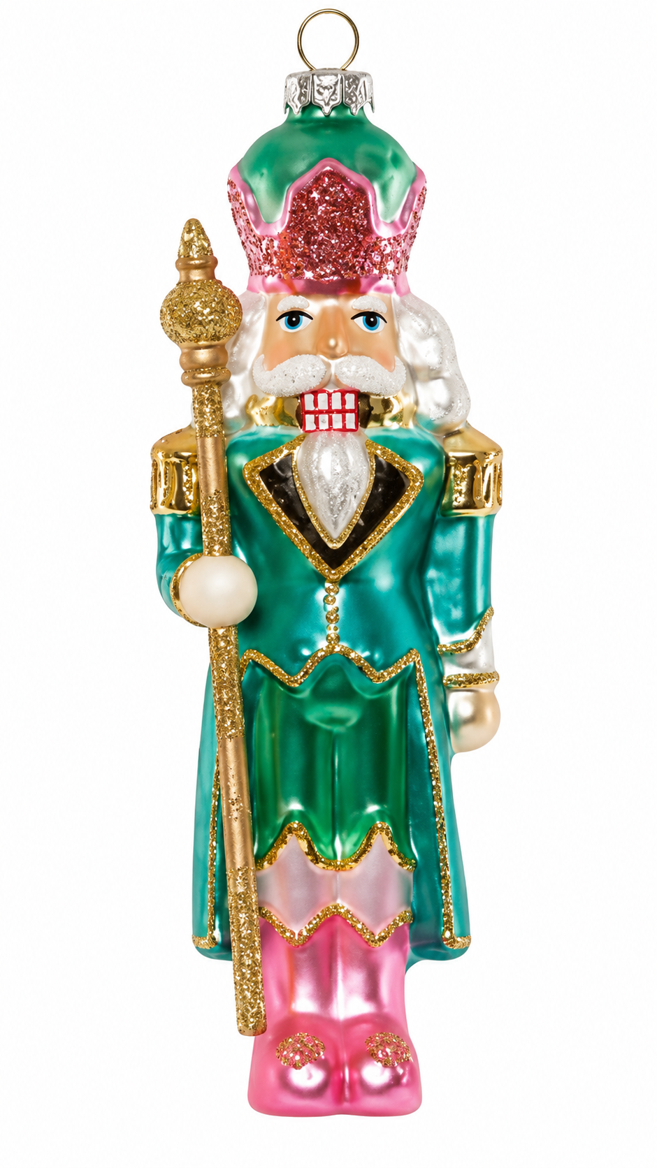 Glass Pastel Nutcracker