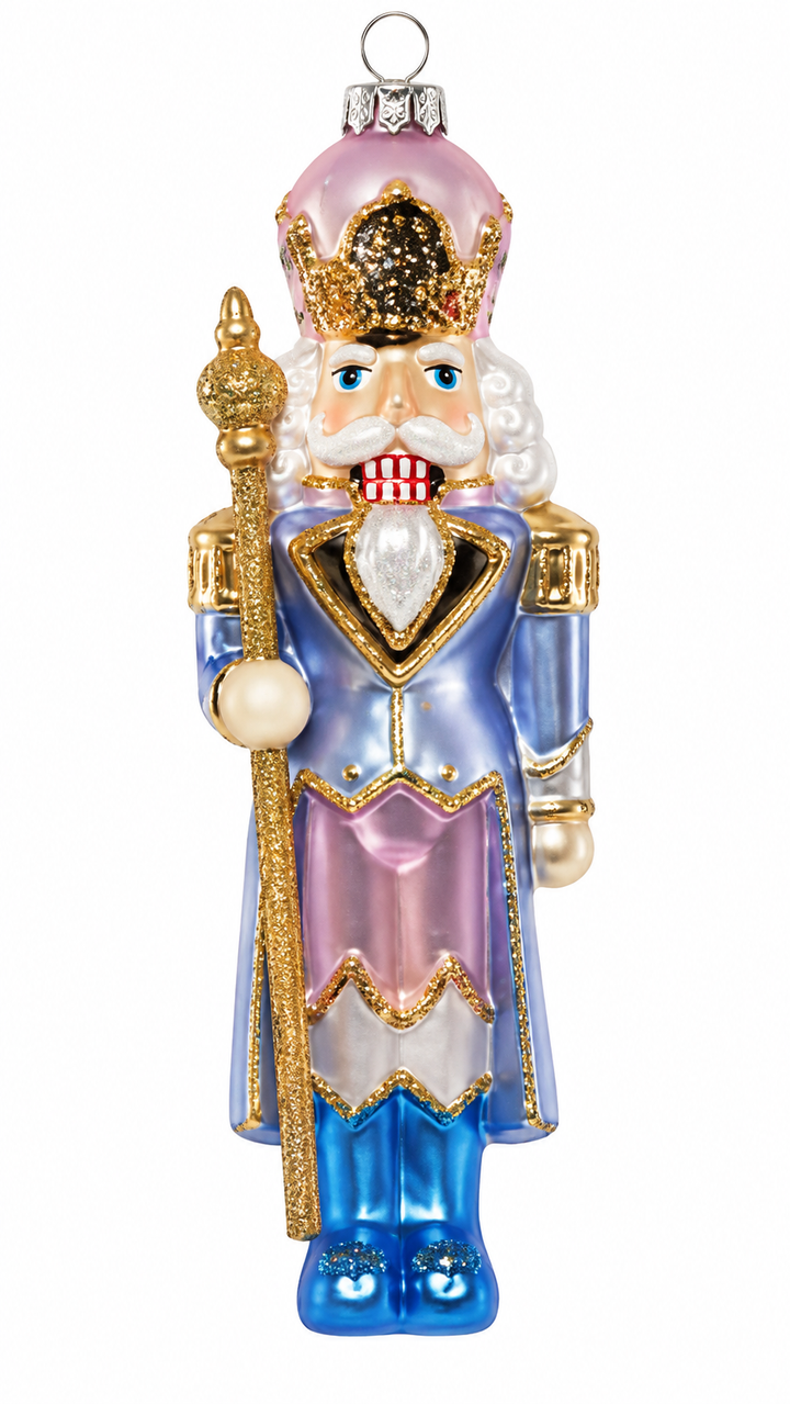 Glass Pastel Nutcracker