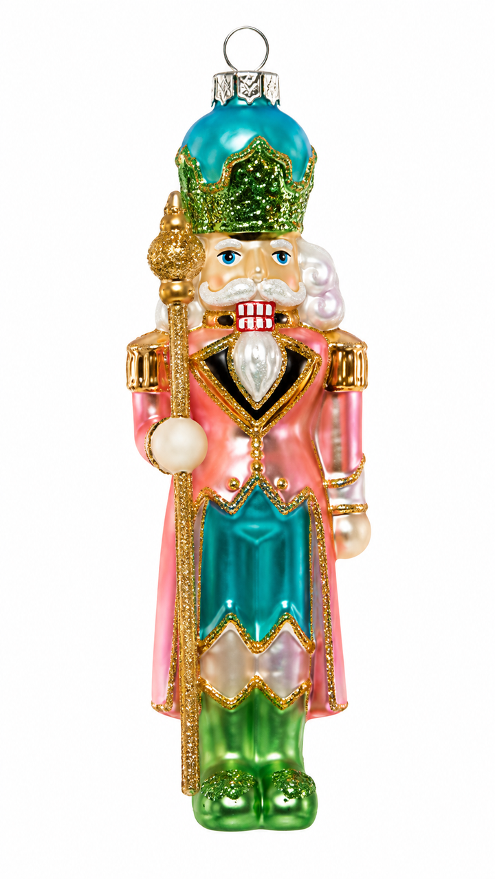 Glass Pastel Nutcracker