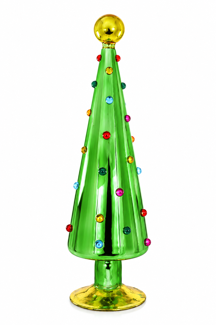 Cody Foster Decorated Dotted Green Tabletop Tree