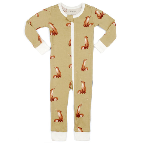 Gold Fox Organic Cotton Zipper Pajama