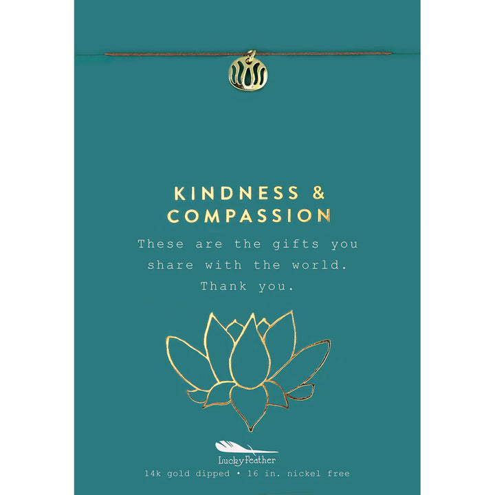 Kindness and Compassion Lotus Necklace