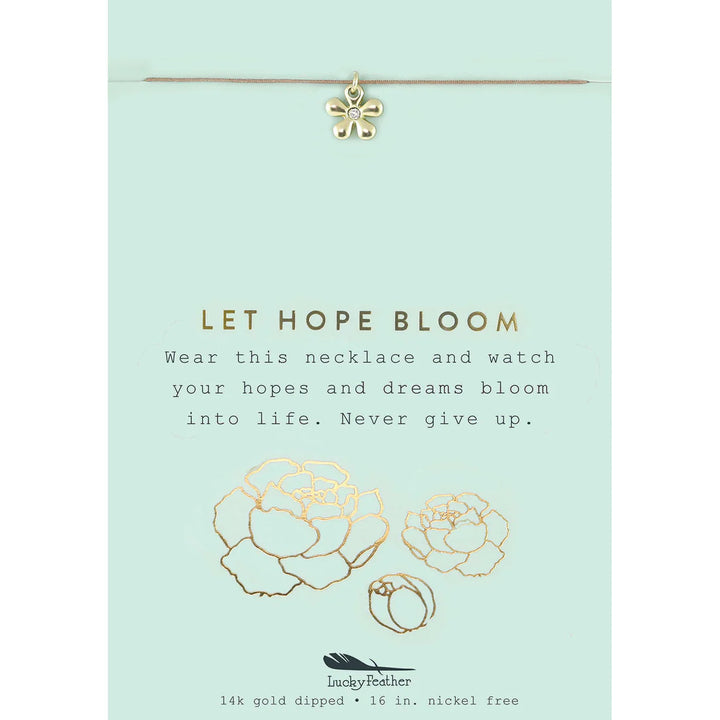 Let Hope Bloom Flower Necklace