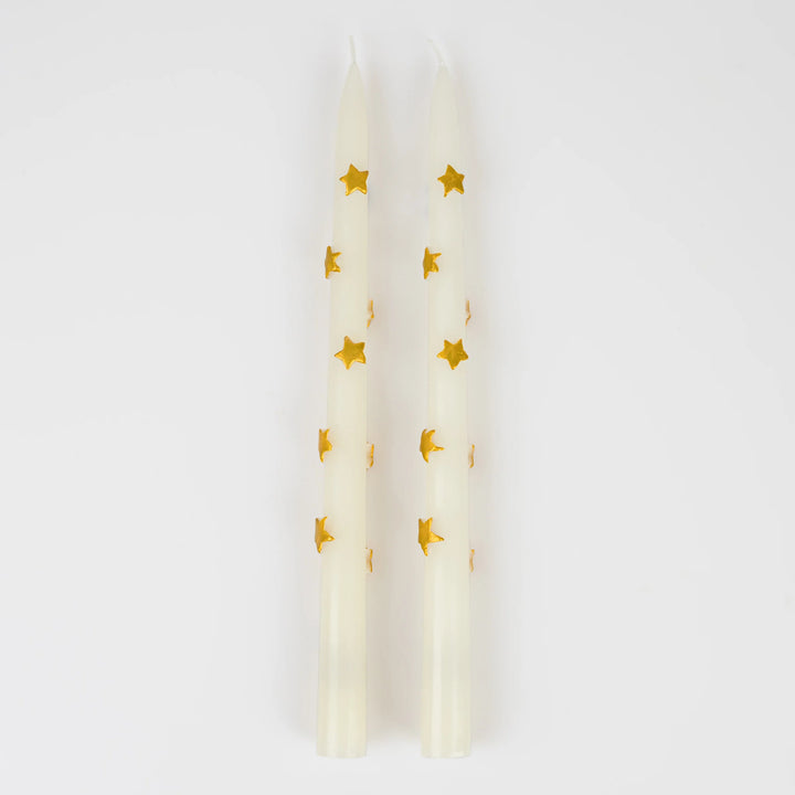 Meri Meri Gold Star Taper Candle Set