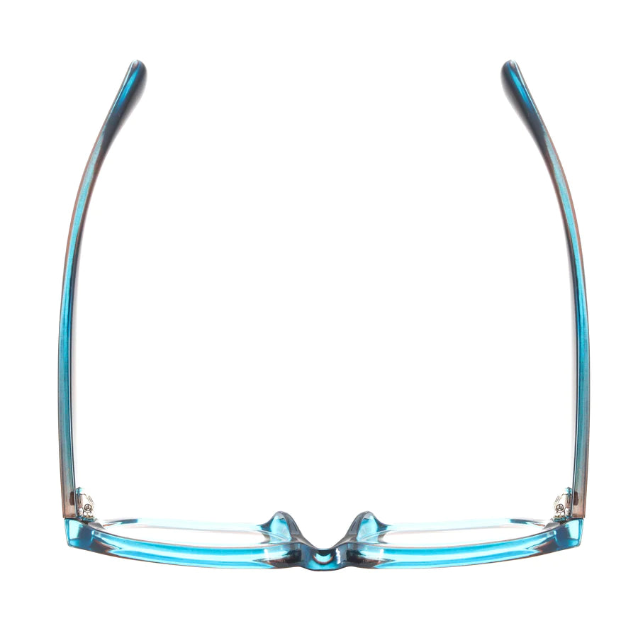 Ryan Simkhai Eyeshop Grace Readers Brown & Transparent Blue