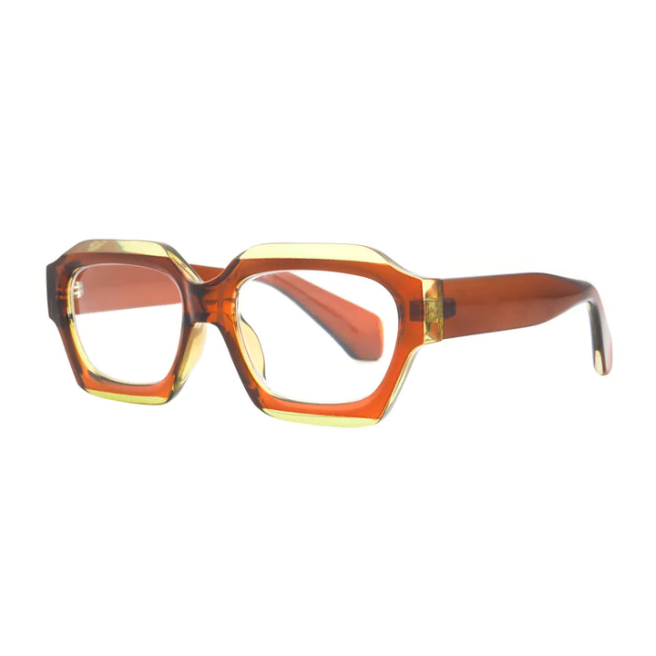 Ryan Simkhai Eyeshop Grace Readers Brown & Transparent Light Green