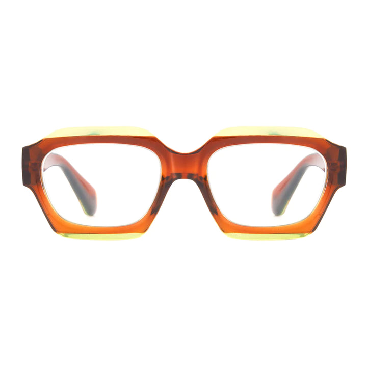 Ryan Simkhai Eyeshop Grace Readers Brown & Transparent Light Green
