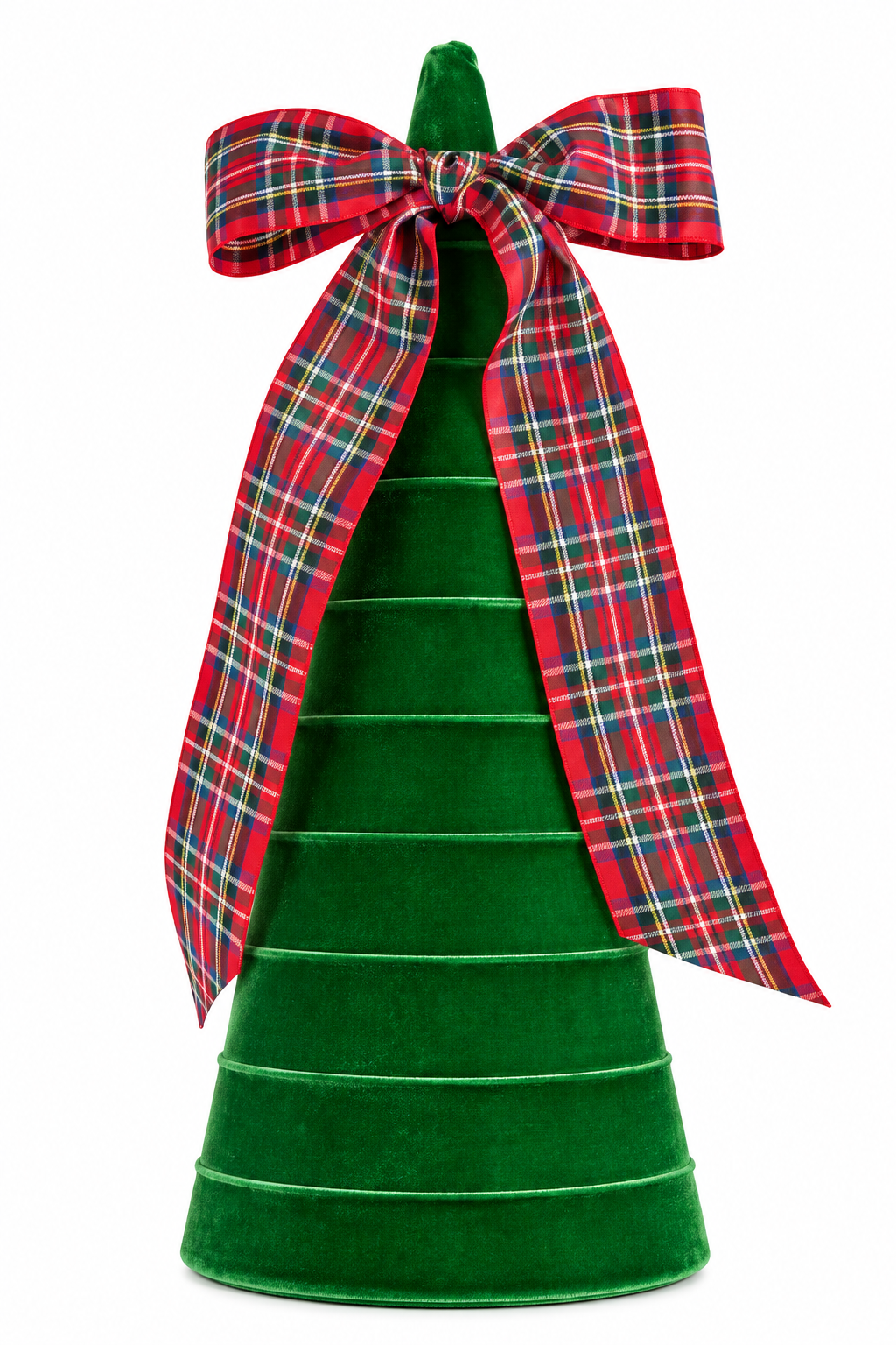 Shiraleah Plaid Decorative Felt Christmas Tree