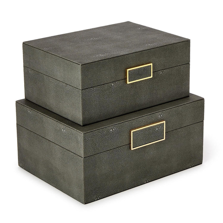 Grey Shagreen Decorative Box