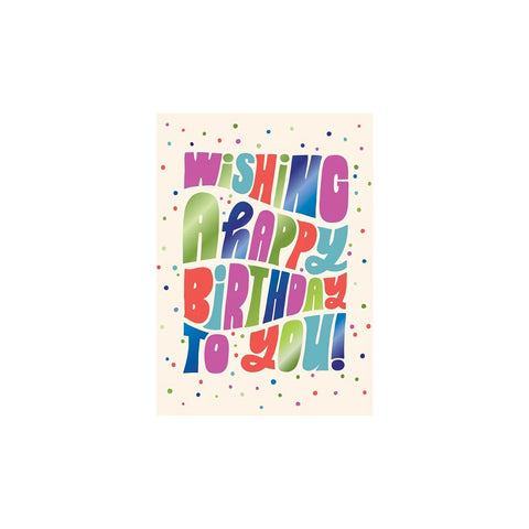 Groovy Birthday Wishes Greeting Card