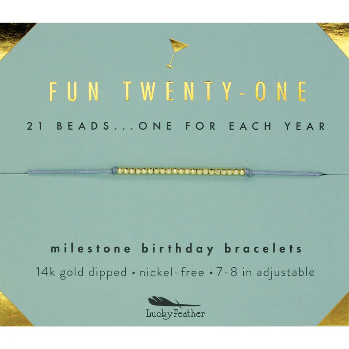 Milestone Birthday Bracelet