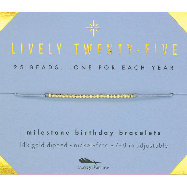 Milestone Birthday Bracelet