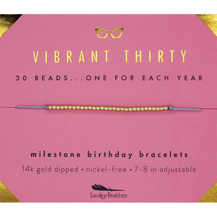 Milestone Birthday Bracelet