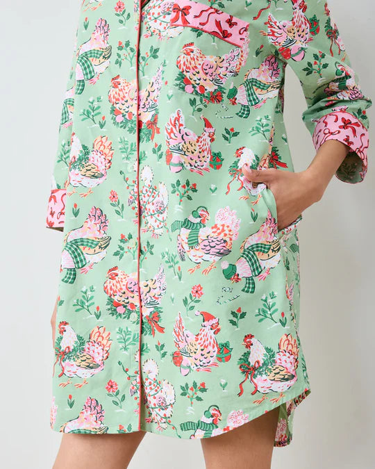 Printfresh Holiday Hens Sleep Shirt