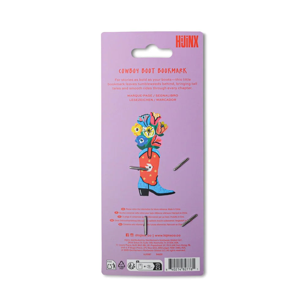 Hijinx Cowboy Boot Leather Bookmark