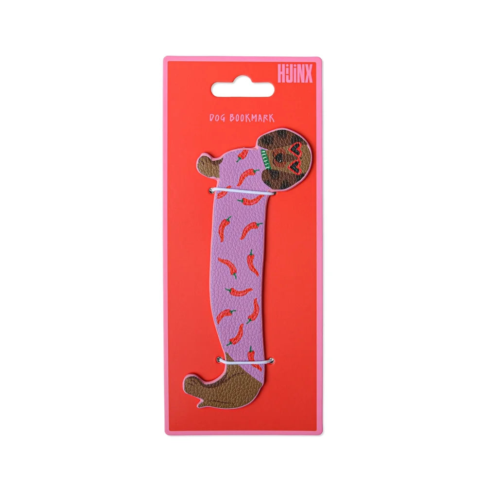 Hijinx Sausage Dog Leatherette Bookmark