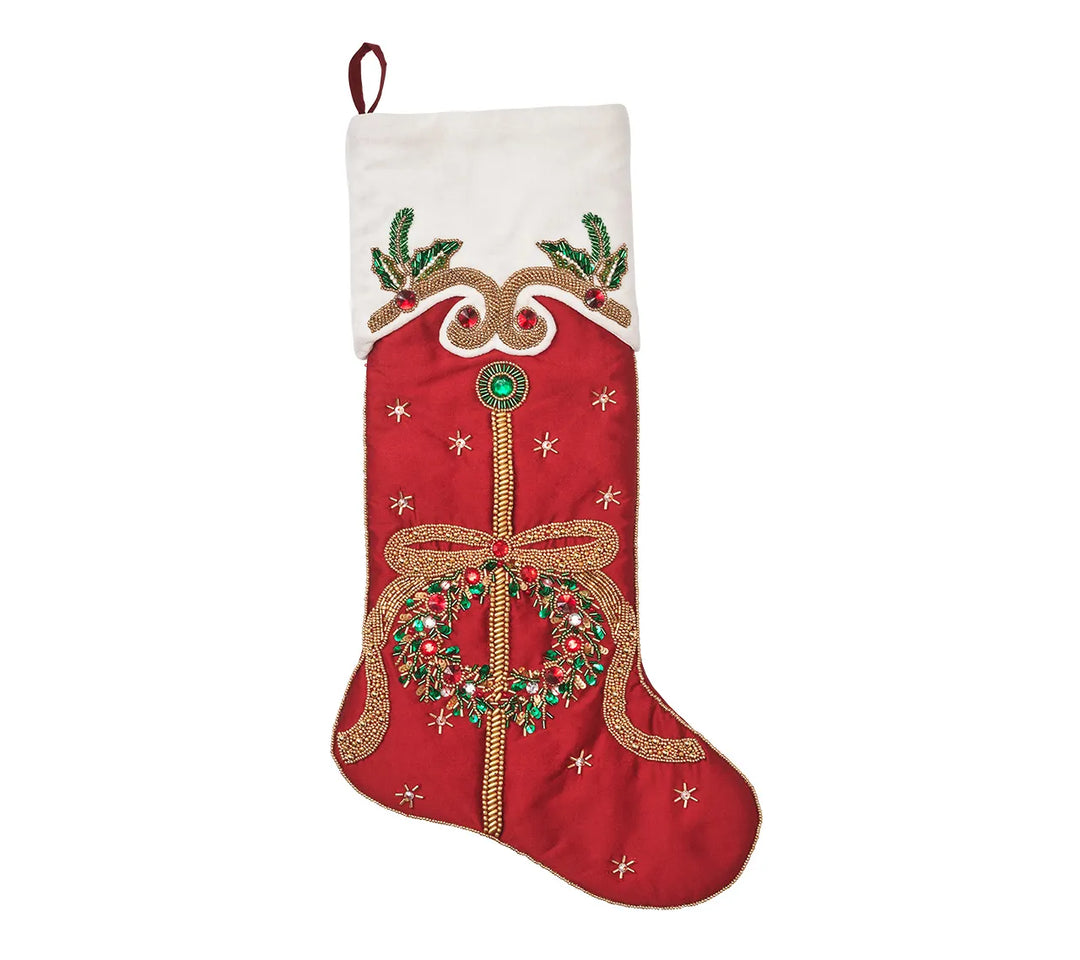 Kim Seybert Jewel Wreath Stocking