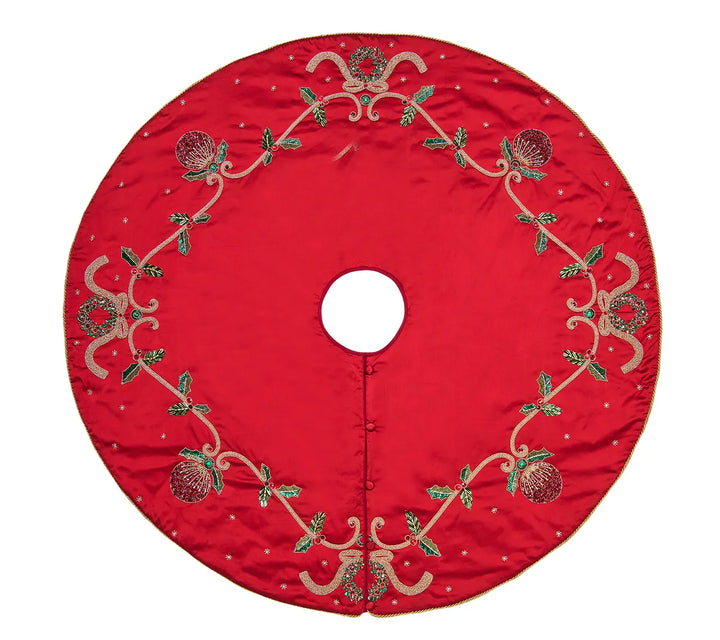 Kim Seybert Jewel Garland Tree Skirt