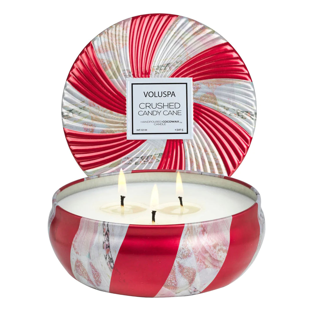 Voluspa Crushed Candy Cane Candle