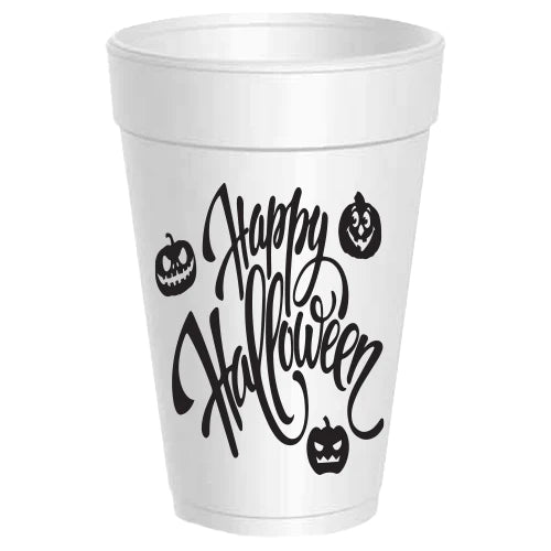 Happy Halloween Styrofoam Cups