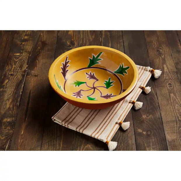 Hand painted Terracotta Bowl