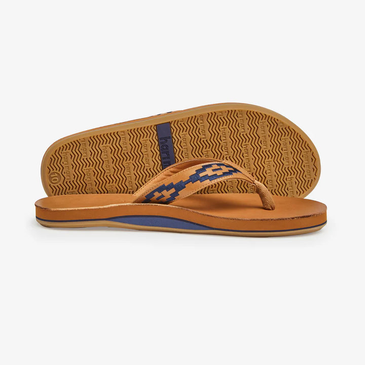 Hari Mari Men's Fields Camino Tan Flip Flops