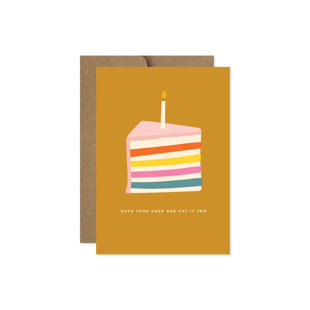 Have Your Colorful Cake Birthday Greeting Card