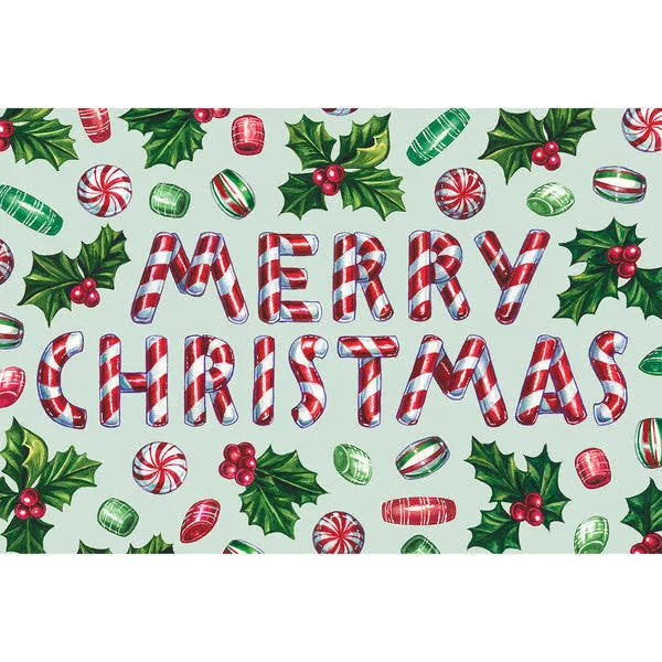 Hester & Cook - Merry Christmas Candy Placemat