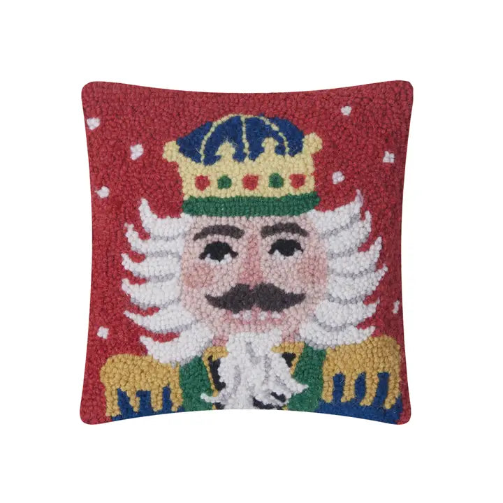 Peking Handicrafts Holiday Nutcracker Hook Pillow