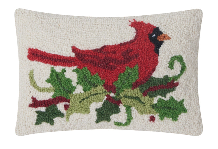 Peking Handicrafts Holly Cardinal Hook Pillow