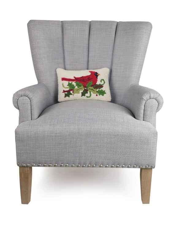 Peking Handicrafts Holly Cardinal Hook Pillow