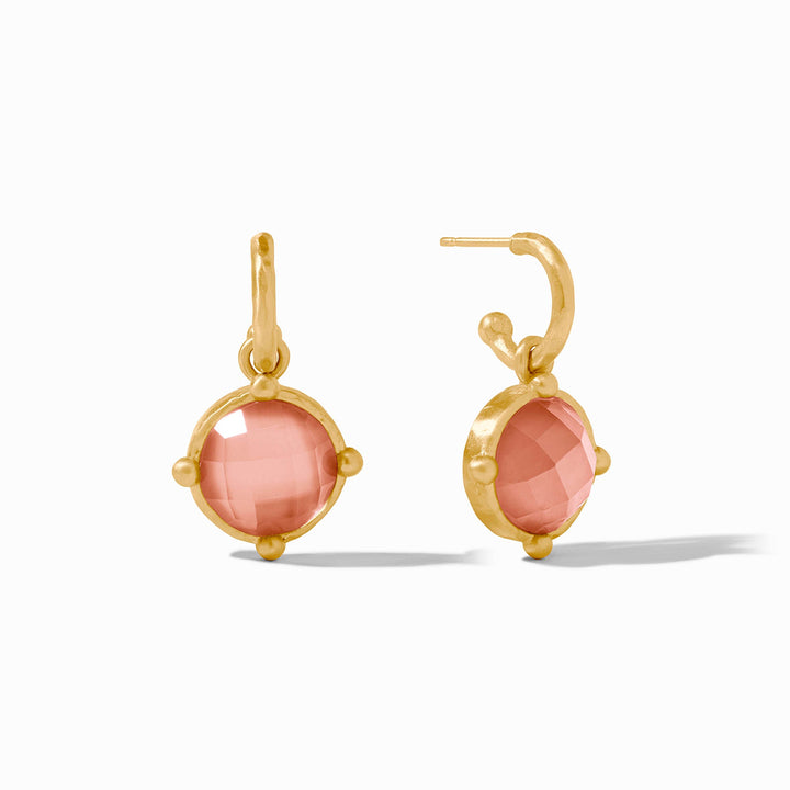 Julie Vos Gold Honeybee Hoop & Charm Earring