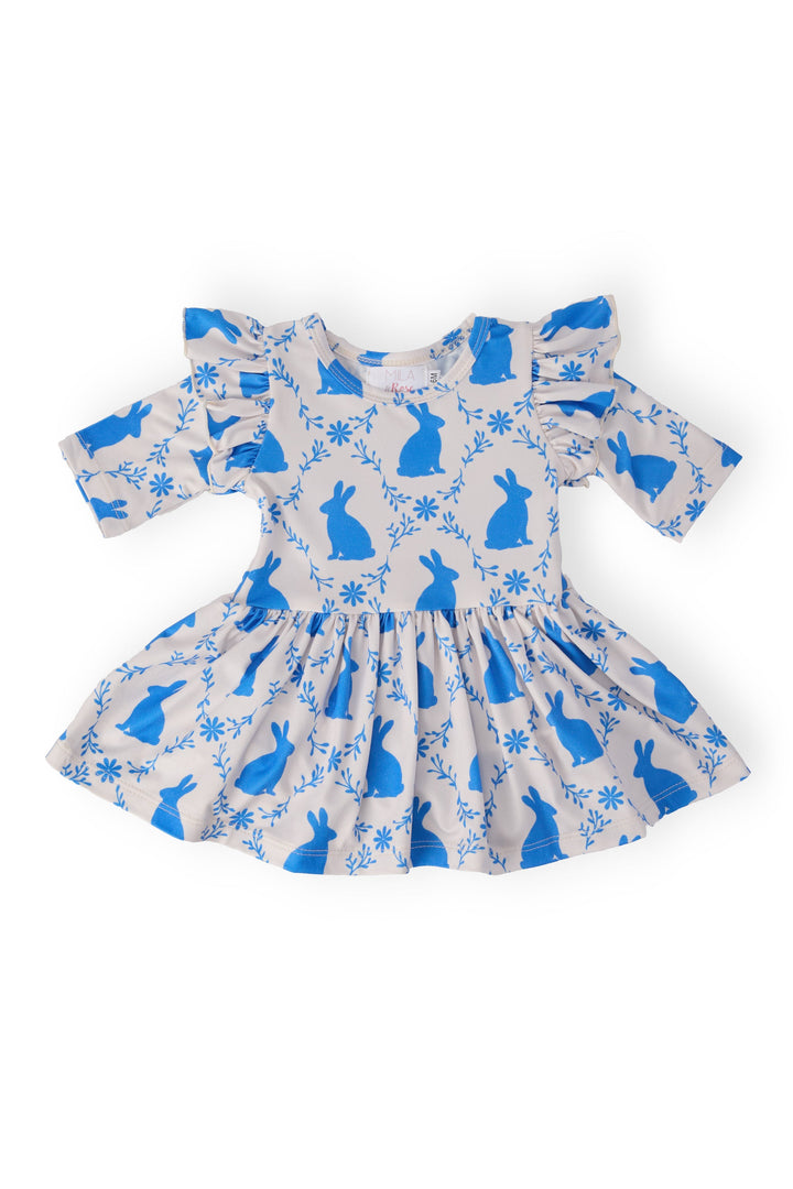 Mila & Rose Girl's Hop 'til You Drop Twirl Flutter Bodysuit