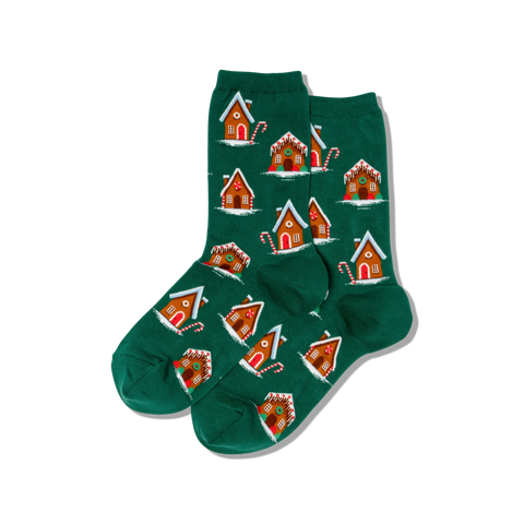 Hot Sox - Women's Socks - Gingerbread Houses