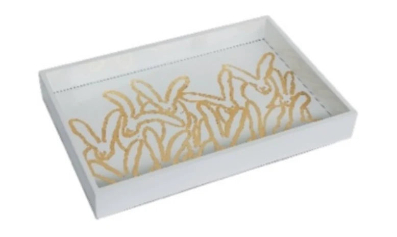 Rabbit Ruller Vanity Hunt Slonem Rabbit Run Vanity Tray – Sunset & Co.