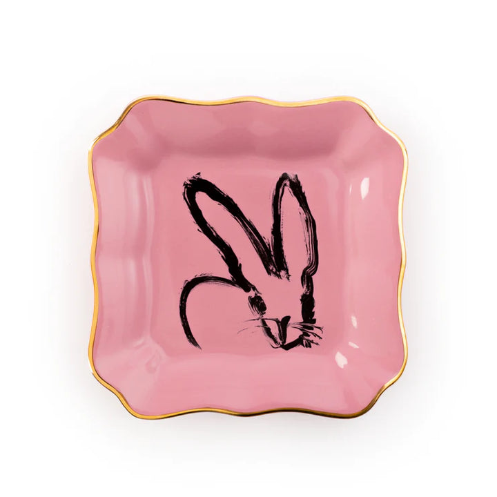 Hunt Slonem Bunny Portrait Plate