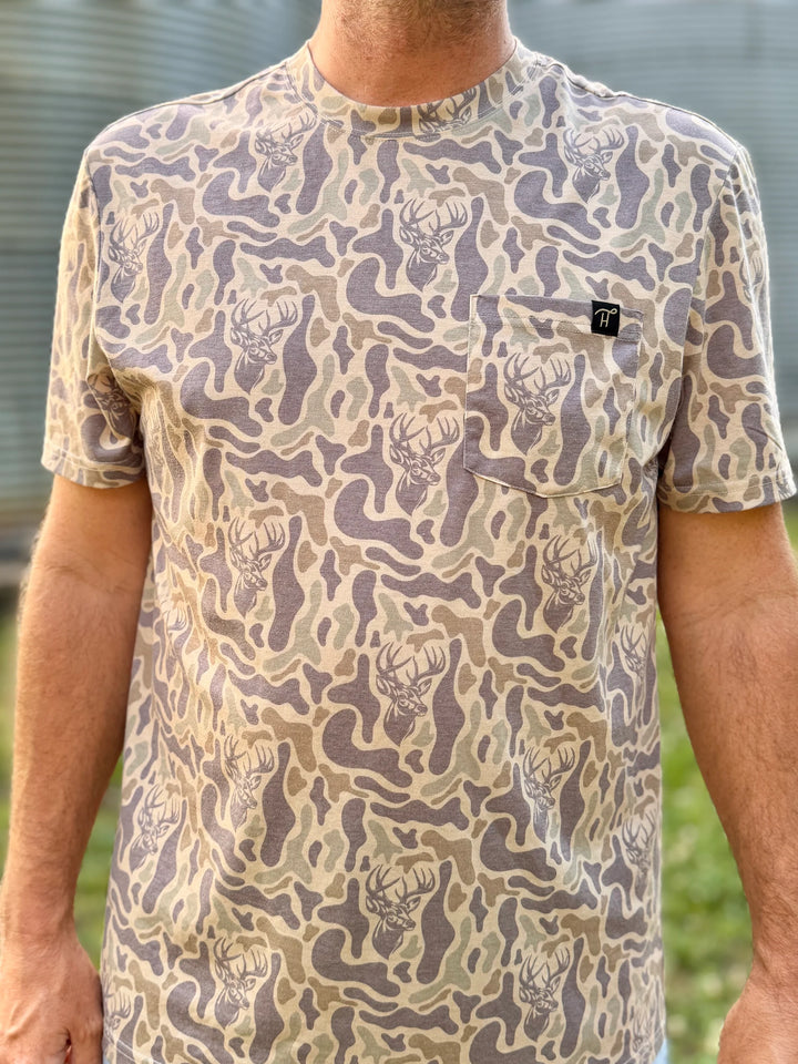 Men's Camo Deer T-Shirt