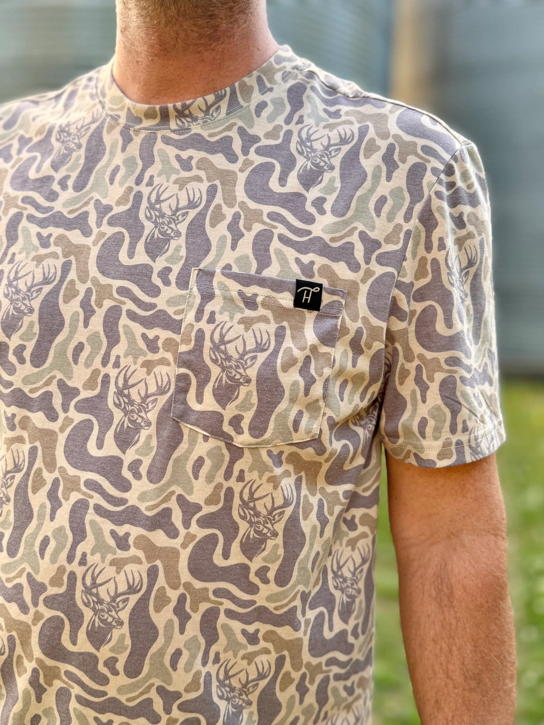 Men's Camo Deer T-Shirt