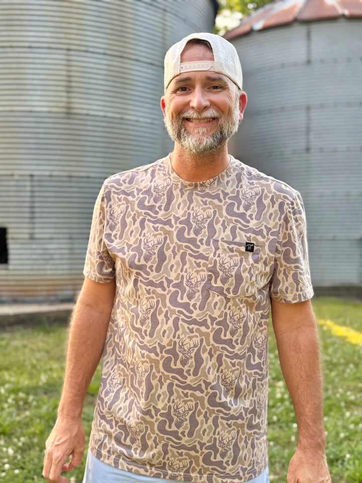 Men's Camo Deer T-Shirt