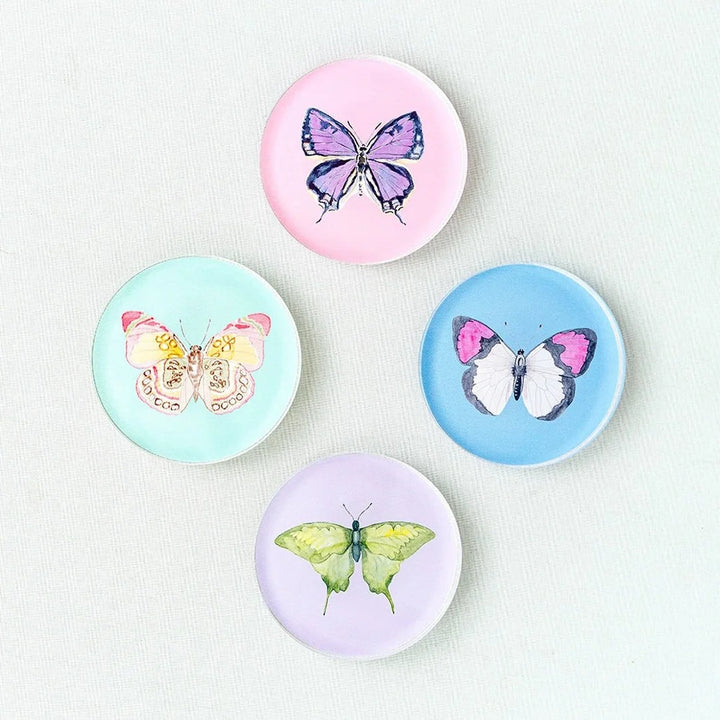 Catherine Cartie Acrylic Butterfly Coaster Set